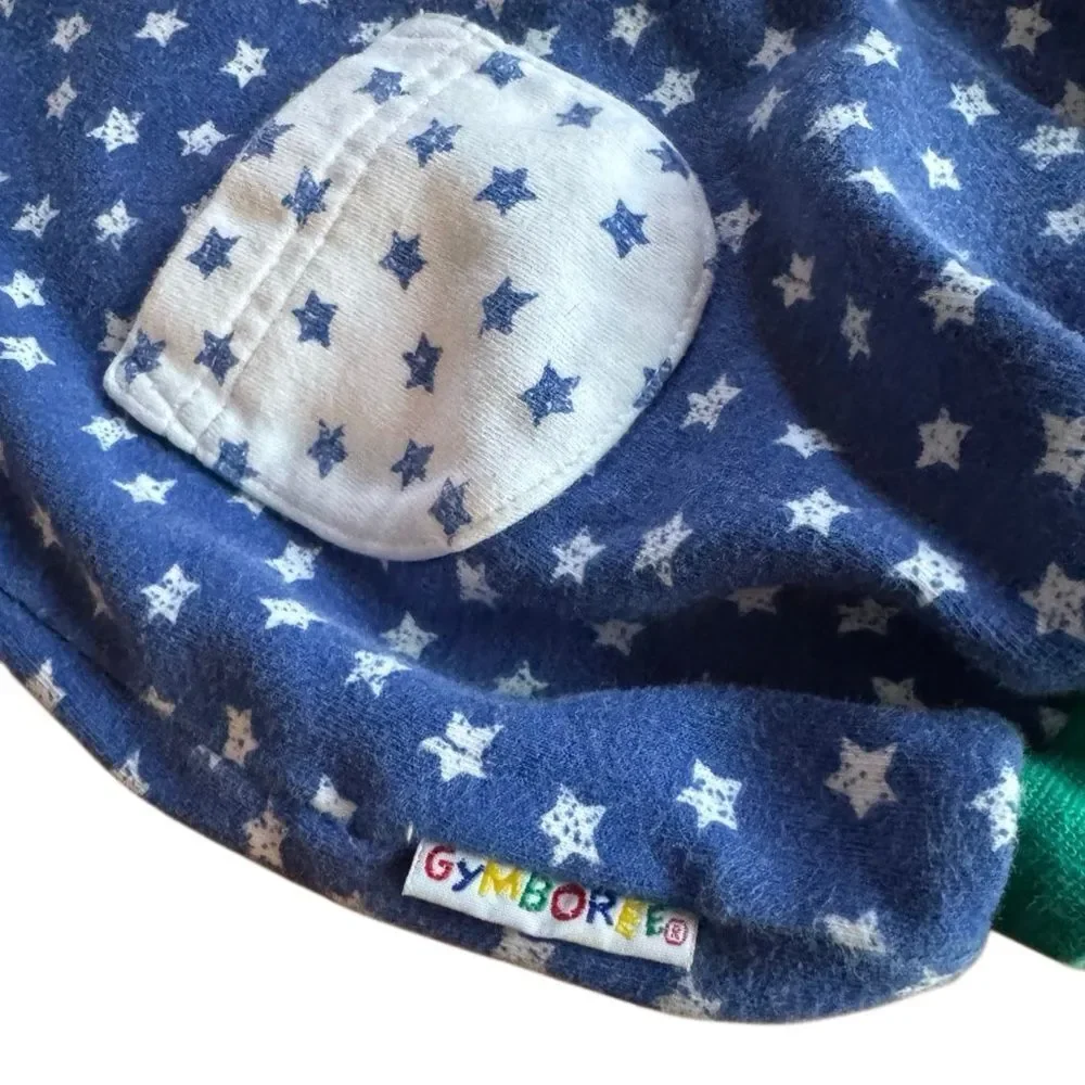 Vintage Gymboree Infant 1990s Helicopter Embroidered Helicopter Planes Onesie